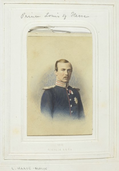 Prince Louis of Hesse, 1860-69. Creator: L. Haase & Company.