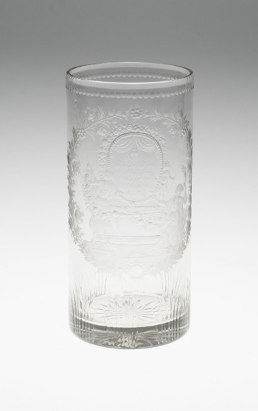 Beaker, Bohemia, 1800/25. Creator: Bohemia Glass.