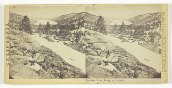 Donner Lake, from the Summit, 1865. Creator: Lawrence & Houseworth.