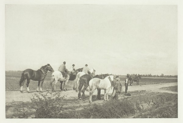 Homewards from Plough, c. 1889, printed October 1889. Creator: Joseph Gale.