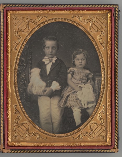Untitled (Portrait of a Boy and Girl), 1855. Creator: Rufus Anson.
