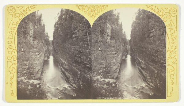 The Grand Flume, Ausable Chasm, 1870/76. Creator: Seneca Ray Stoddard.