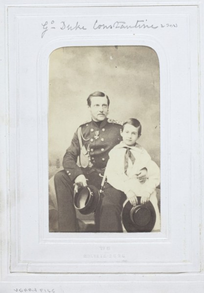 Grand Duke Constantine and Son, 1860-69. Creator: Verry Fils.