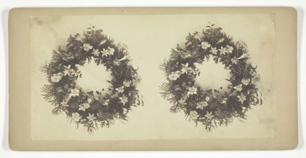 Untitled [wreath], mid 19th century.  Creator: William W. Culver.