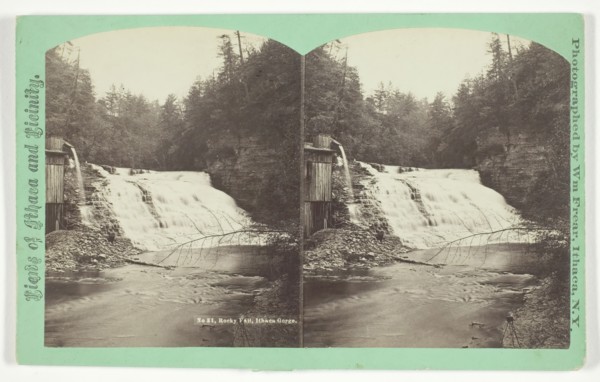 Rocky Fall, Ithaca Gorge, late 19th century. Creator: William Frear.