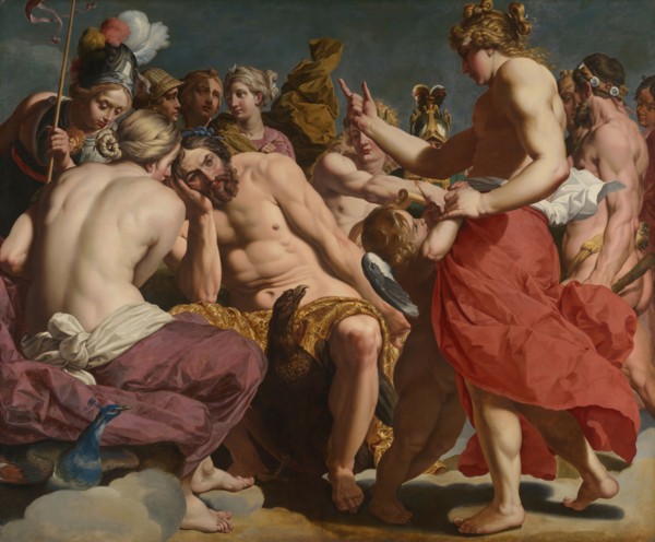 Jupiter Rebuked by Venus, c. 1612/13. Creator: Abraham Janssens.