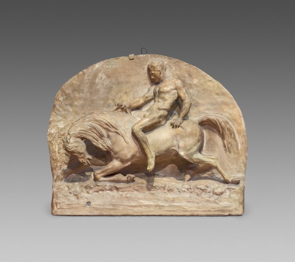 Fall of a Cavalier, 1831. Creator: Antonin-Marie Moine.