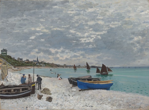 The Beach at Sainte-Adresse, 1867. Creator: Claude Monet.