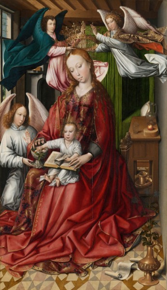 Virgin and Child Crowned by Angels, 1490/95. Creator: Colyn de Coter.