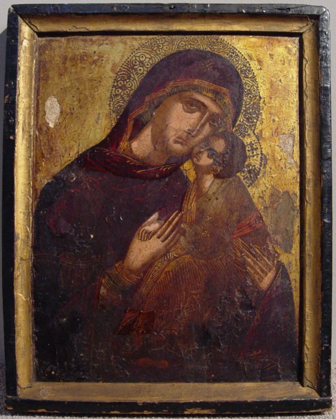 Icon with the Virgin and Child, c. 1500. Creator: Unknown.