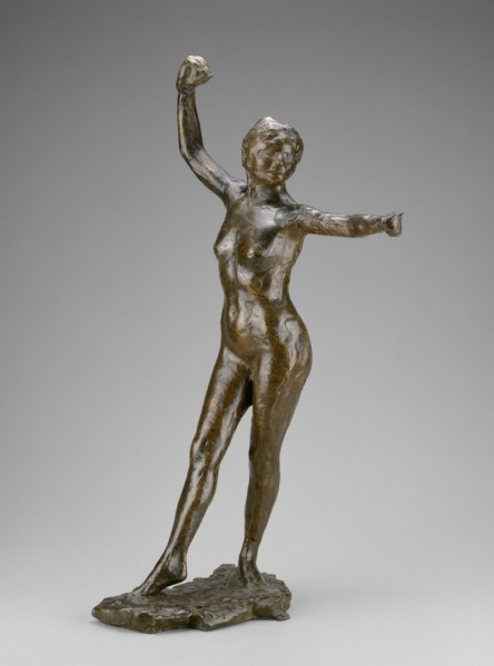 Dancer Ready to Dance, Right Foot Forward, modeled 1882-95 (cast 1919/21). Creator: Edgar Degas.