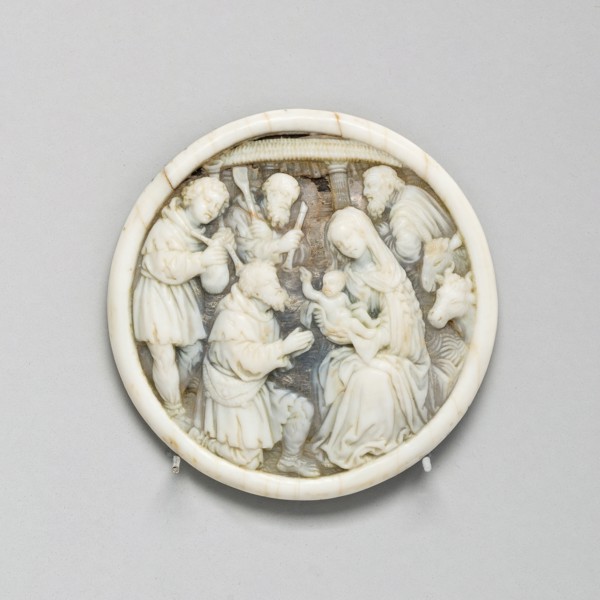 Plaque with Adoration of the Shepherds, first third of the 16th century. Creator: Unknown.