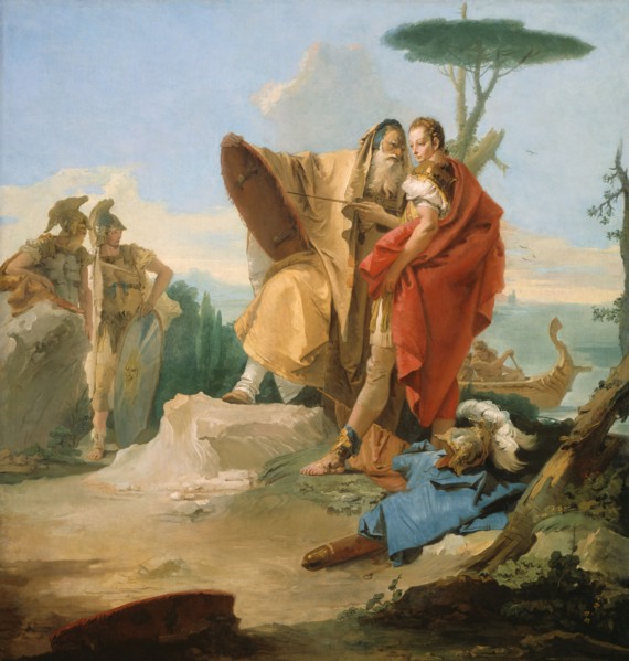 Rinaldo and the Magus of Ascalon, 1742/45. Creator: Giovanni Battista Tiepolo.