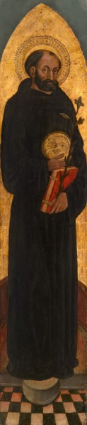 Saint Nicholas of Tolentino from an Augustinian altarpiece, 1450/75. Creator: Unknown.