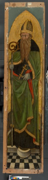 Bishop Saint from an Augustinian altarpiece, 1450/75. Creator: Unknown.
