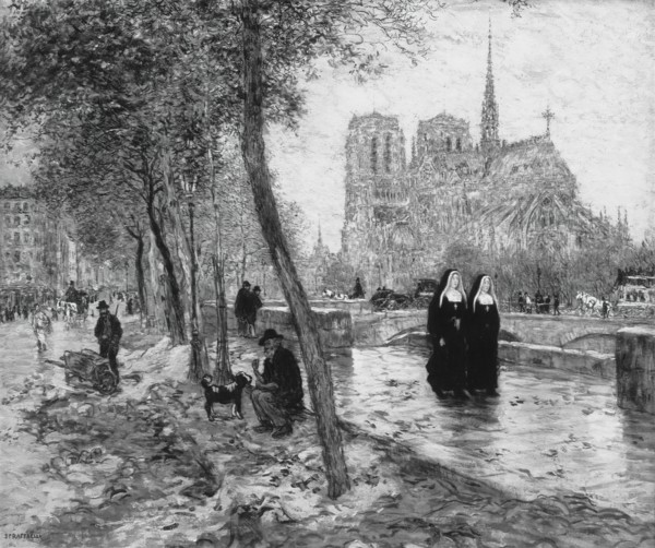 Notre Dame de Paris, 1890/95. Creator: Jean Francois Raffaelli.