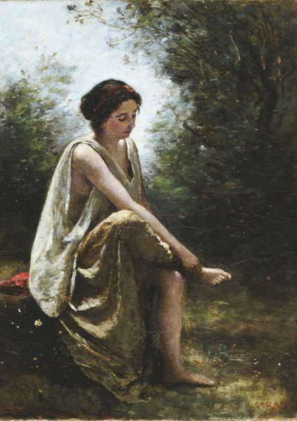 Wounded Eurydice, 1868/70. Creator: Jean-Baptiste-Camille Corot.