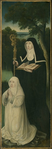 Saint Gertrude of Nivelles and an Augustinian Canoness, 1525/50. Creator: Unknown.