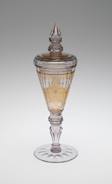 Covered Goblet (Pokal), Bohemia, c. 1730. Creator: Bohemia Glass.