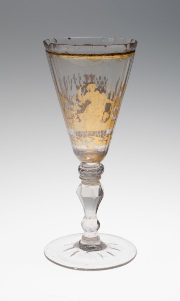 Wine Glass, Bohemia, c. 1730. Creator: Bohemia Glass.