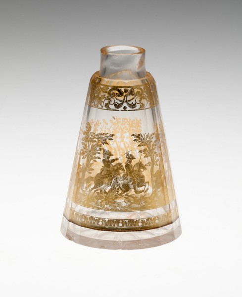 Flask, Bohemia, c. 1730. Creator: Bohemia Glass.