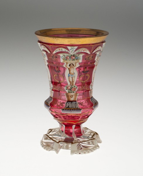 Beaker, Bohemia, c. 1840/50. Creator: Bohemia Glass.