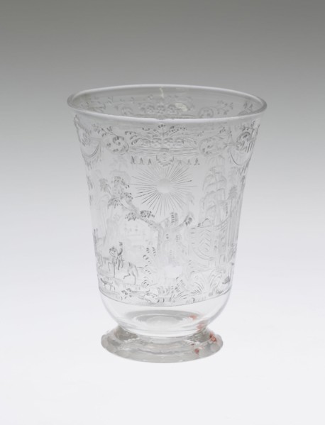Beaker, Bohemia, Early 18th century. Creator: Bohemia Glass.