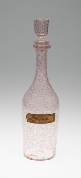 Carafe, Bohemia, 1845. Creator: Bohemia Glass.