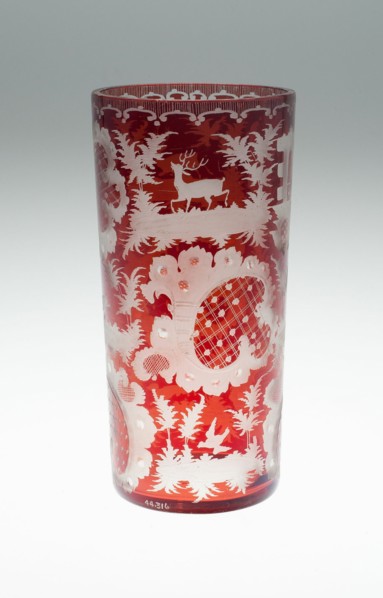 Goblet, Bohemia, c. 1850/80. Creator: Bohemia Glass.