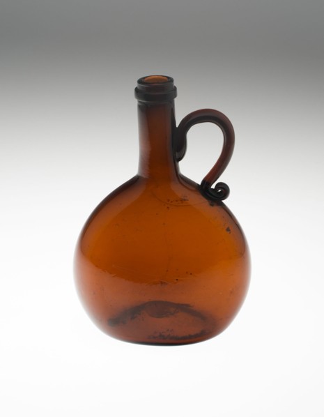 Bottle, Bohemia, c. 1840/50. Creator: Bohemia Glass.