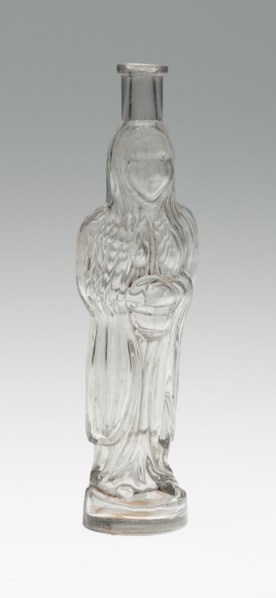 Bottle, Bohemia, c. 1840/50. Creator: Bohemia Glass.