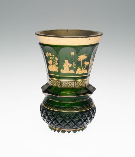 Vase, Bohemia, c. 1830/50. Creator: Bohemia Glass.