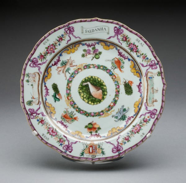 Plate, China, 1760/70. Creator: Jingdezhen Porcelain.