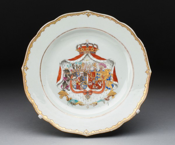 Plate, Jingdezhen, c. 1750. Creator: Jingdezhen Porcelain.