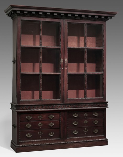 Bookcase, England, c. 1750. Creator: Unknown.