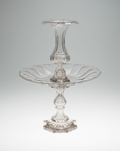 Three-Part Garniture, Bristol, c. 1850. Creator: Unknown.