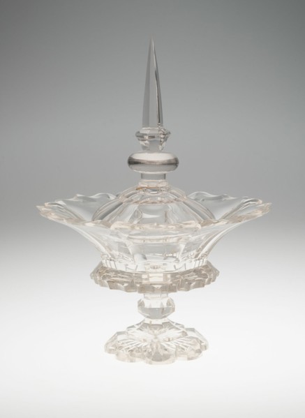 Compote and Cover, Bristol, c. 1850. Creator: Unknown.
