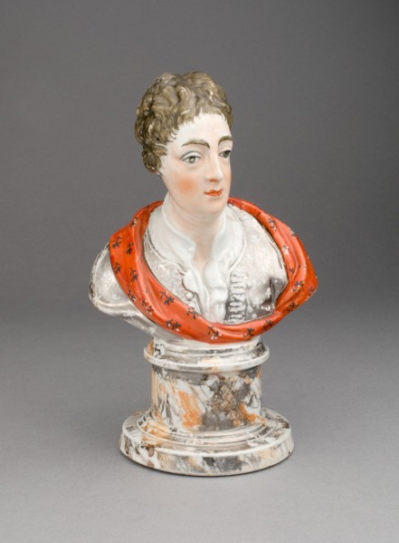 Bust of a Man, Staffordshire, 1810/20. Creator: Staffordshire Potteries.