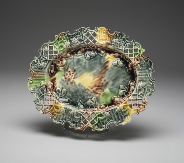 Basket Stand, Staffordshire, 1760/70. Creator: Staffordshire Potteries.