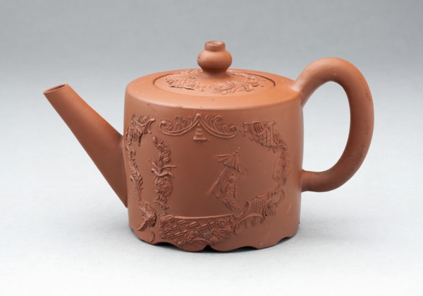 Teapot, Staffordshire, c. 1760. Creator: Staffordshire Potteries.