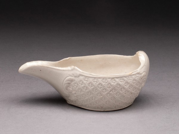Pap Boat, Staffordshire, 1750/59. Creator: Staffordshire Potteries.