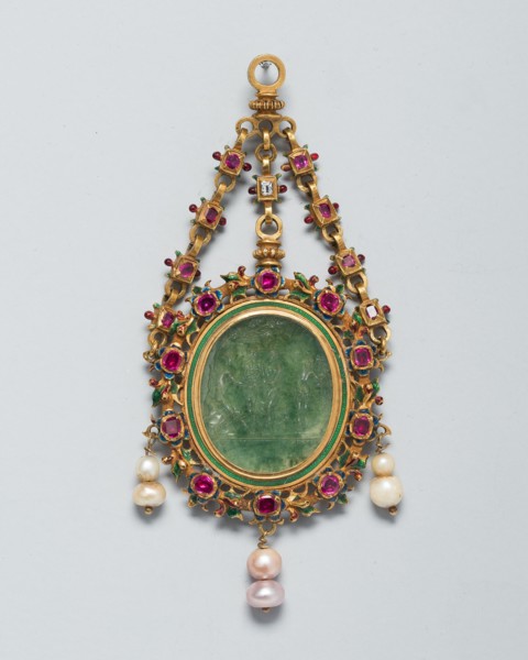 Pendant with an Intaglio of the Judgment of Paris, Europe, 16th century. Creator: Unknown.