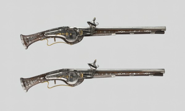 Pair of Wheellock Pistols, Rhineland, 1620/30. Creator: Unknown.