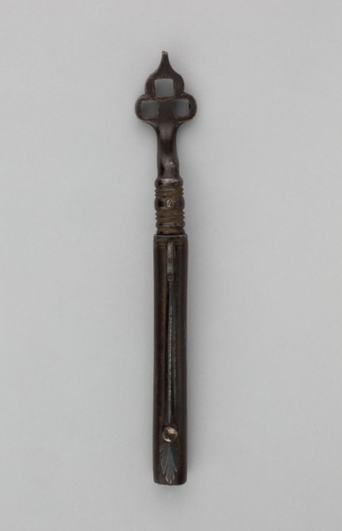 Wheellock Spanner with Powder Measure and Screwdriver, Germany, 17th century. Creator: Unknown.