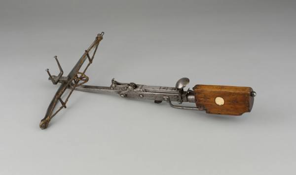 Stone Crossbow with Spanner for a Child, Germany, c. 1700. Creator: Unknown.