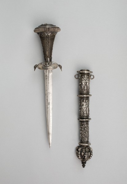 Dagger and Sheath, Germany, Scabbard: 3rd quarter of 16th cent; dagger: 19th cent in 16th cent... Creator: Unknown.