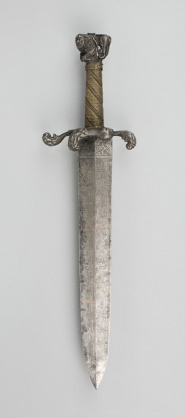 Hunting Hangar with Calendar Blade, Munich, blade dated 1534, hilt late 17th century. Creator: Unknown.