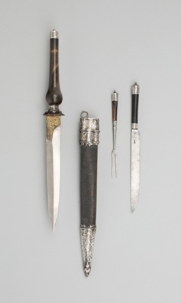 Hunting Plug Bayonet with Eating Utensils, Germany, 1800/1900. Creator: Unknown.