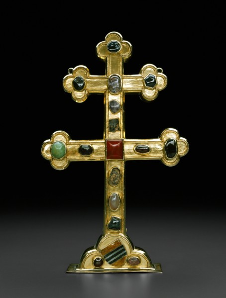 Reliquary Cross with the Arms of the Veltheim Family, Brunswick, c. 1300. Creator: Unknown.