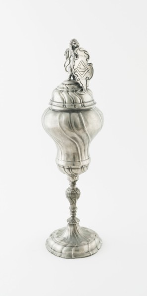Carpenters' Guild Cup and Cover, Germany, c. 1750. Creator: Unknown.